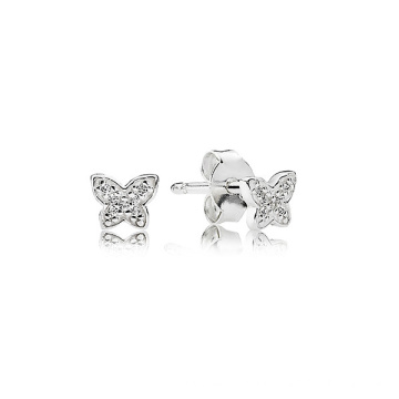 Großhandel 925 Silber Mini Schmetterling Ohrstecker Schmuck für Mädchen